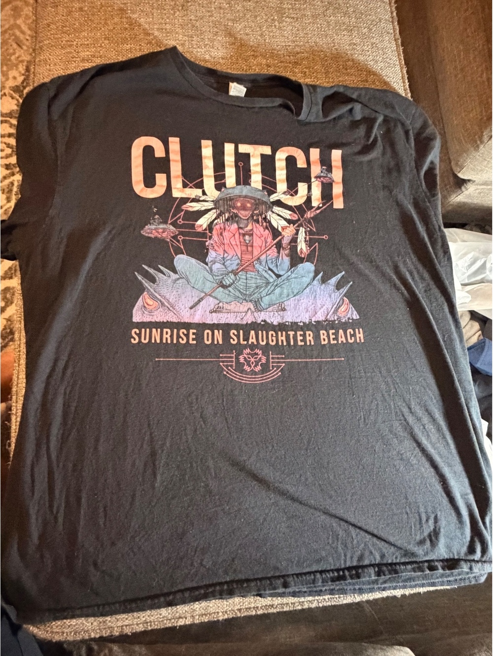 Clutch Sunrise on Slaughter Beach black tour T-shirt